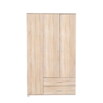 Picture of Avant-garde - High Quality 3 Door Almirah / Wardrobe with Drawer, Shelves & Hanging Space for Clothes Wooden Utility Cupboard