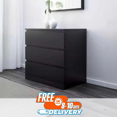 Picture of Unique Selections - 3 Tier Chest of Drawers for Home/Office | Multipurpose Storage Cabinet Wardrobe for Home or Office | 3 Drawer Filing