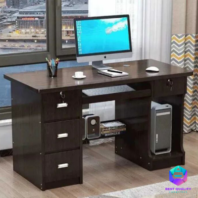Picture of Modern Office Table With File Shelf Workstation - Versatile And Functional Workspace Solution