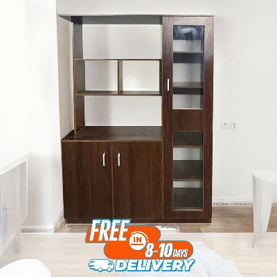 Picture of Modern Open Shelves Storage with Double Cabinet Drawers | Premium Design & Quality by Best Quality Furniture - Minimalistic Sophistication