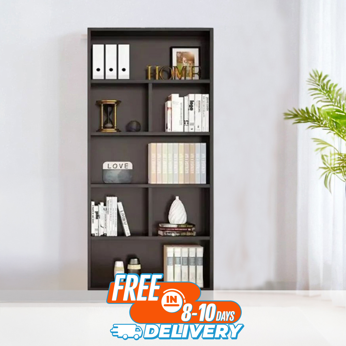 Picture of Best Design Bookcase Display Rack, Modern Library Bookshelves, Industrial Display Bookshelf (Size 180/60/25cm)