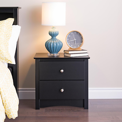 Picture of Bed Side Table with 2 Drawers, Functional 2-Drawer Bedside Table for Bedroom [ 14" Depth x 16" Width x 20" Height ]