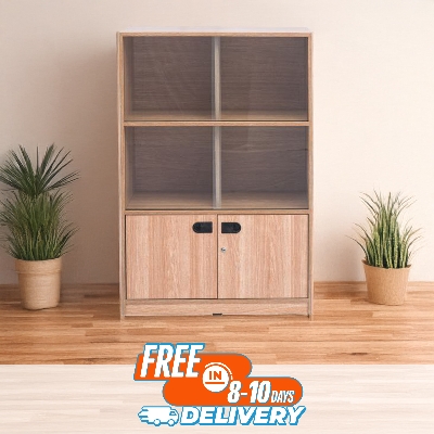 Picture of Premium Design Office/Home Furniture Storage Bookshelf Bookcase with Two Large Cabinet Drawer