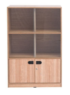 Picture of Premium Design Office/Home Furniture Storage Bookshelf Bookcase with Two Large Cabinet Drawer