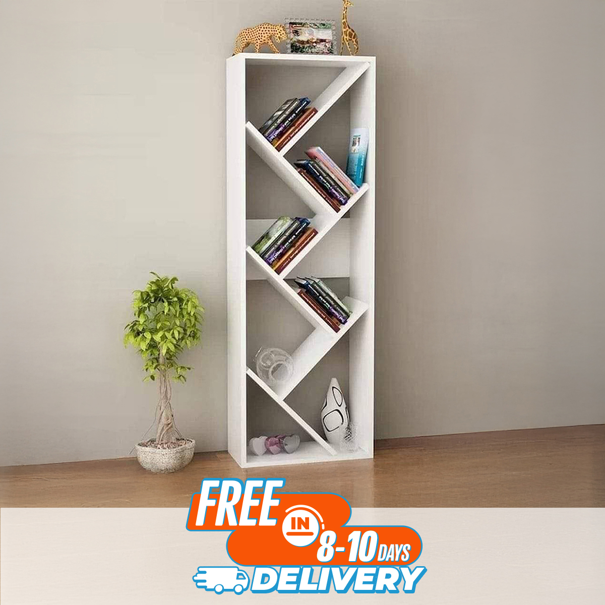 Picture of Unique Design Book Shelf , Book Case Rack for Home & Office,Library Book Shelf