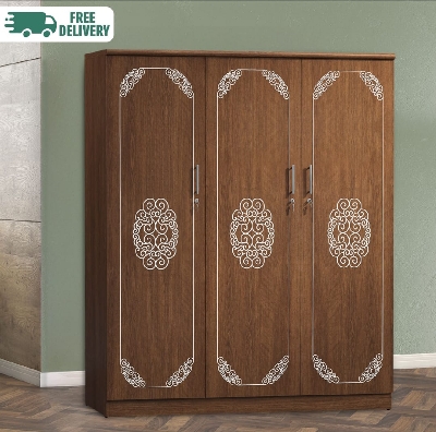 Picture of Premium Quality - Modern 3 Door Almira MDF Laminated Cupboard 72/48