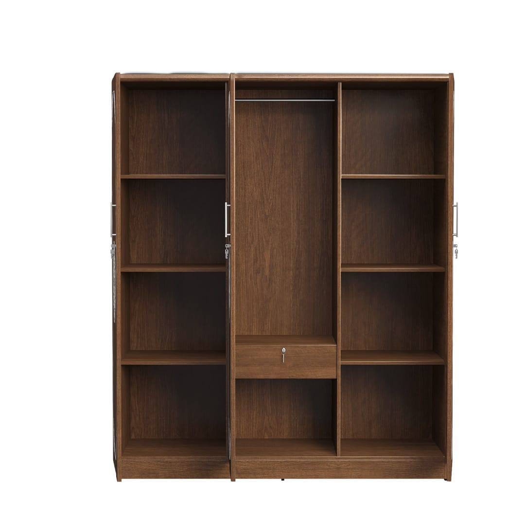Picture of Premium Quality - Modern 3 Door Almira MDF Laminated Cupboard 72/48