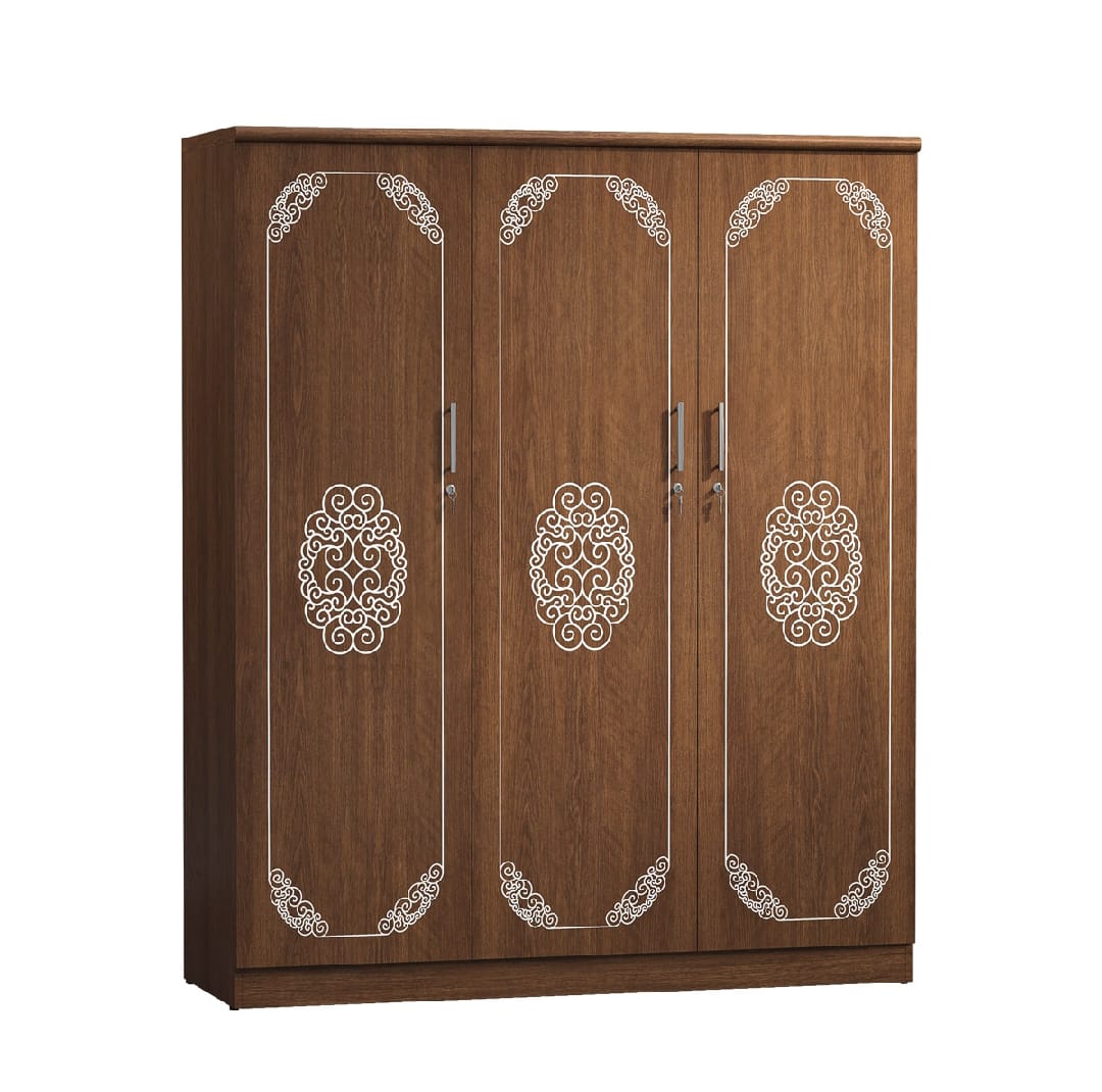 Picture of Premium Quality - Modern 3 Door Almira MDF Laminated Cupboard 72/48