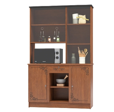Picture of Crockery Display Unit with 3 door Display Cabinet Showcase,Dish Cabinet, Drainer Cabinet, 3 Door Design Cabinet 72/42