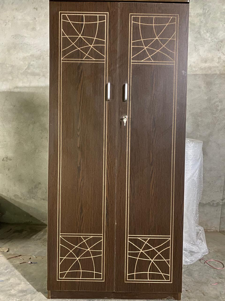 Picture of Premium Quality - Modern 2 Door Almira,Melamine Laminated Board Chevron Cupboard 72/28