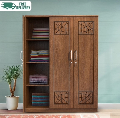 Picture of Laminated Board Chevron 3 Door Cupboard,3 Door Almira 72/48