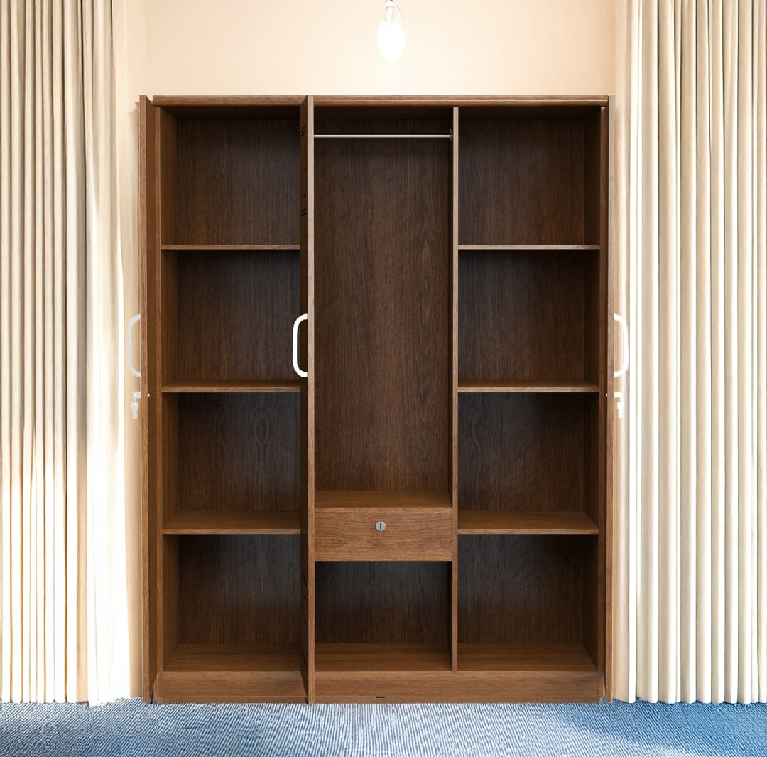 Picture of Laminated Board Chevron 3 Door Cupboard,3 Door Almira 72/48