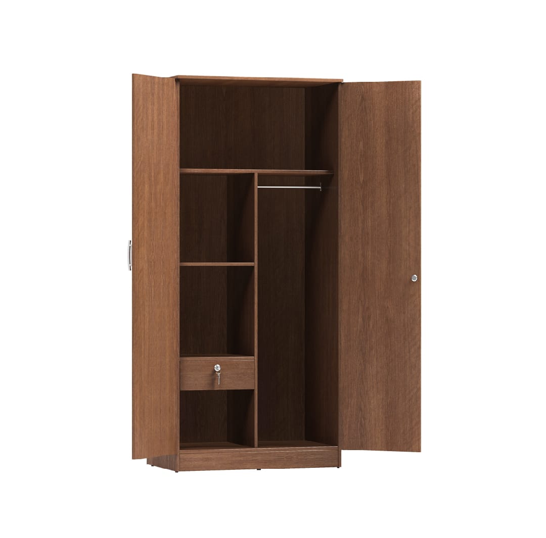 Picture of MDF Laminated Board Wardrobe, Antique Secure 2-Door Almirah 72/28