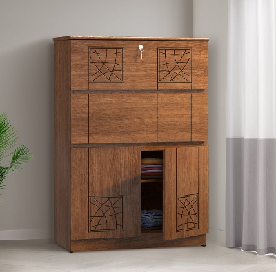 Picture of Antique Dresser for Bedroom Chest of Drawers with Top Tall Storage Cabinet Nightstand for Living Room 60/42
