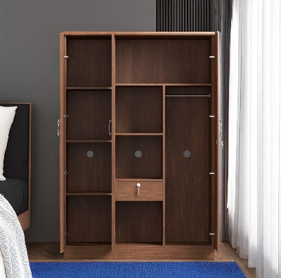 Picture of Antique Secure 3-Door Almirah, Partex MDF Laminated Board Wardrobe 72/48