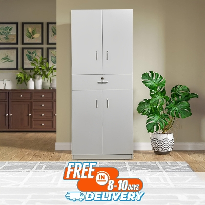 Picture of Unique Design 4 Door Almirah with Locker Drawer/ Bedroom Furniture Wardrobe/ Cloth Storage Cabinet by Best Quality Furniture M