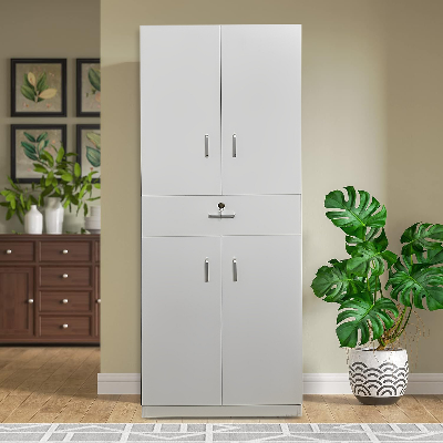 Picture of Unique Design 4 Door Almirah with Locker Drawer/ Bedroom Furniture Wardrobe/ Cloth Storage Cabinet by Best Quality Furniture M