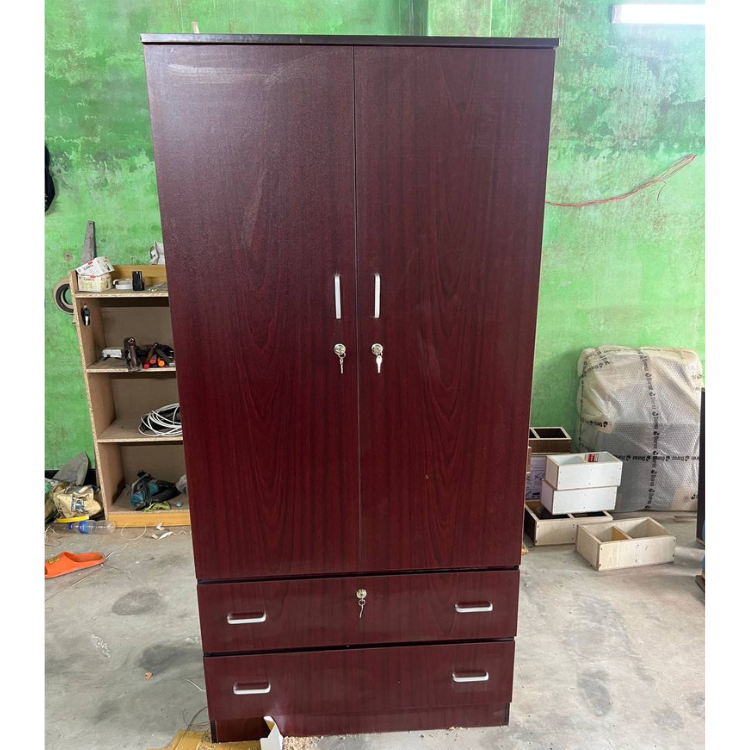 Picture of Premium Design 2 Door with 2 Large Drawer Almira/Wardrobe H70 + L30 + W14 by Best Quality Furniture M