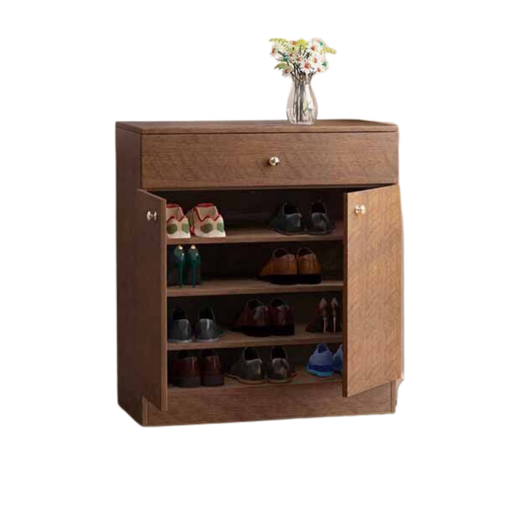Picture of Modern Shoe Rack with Cover Shoe Shelf Laminated Board (Finish Color - Beech and Mahoghany) - Best Quality Furniture - Minimalistic Sophisticati Mon