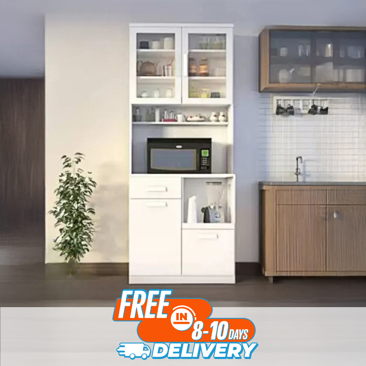 Picture of Best Quality Furniture Kitchen Cabinet / Kitchen Storage Pot Racks / Kitchen Rack / Oven & Condiment Racks M