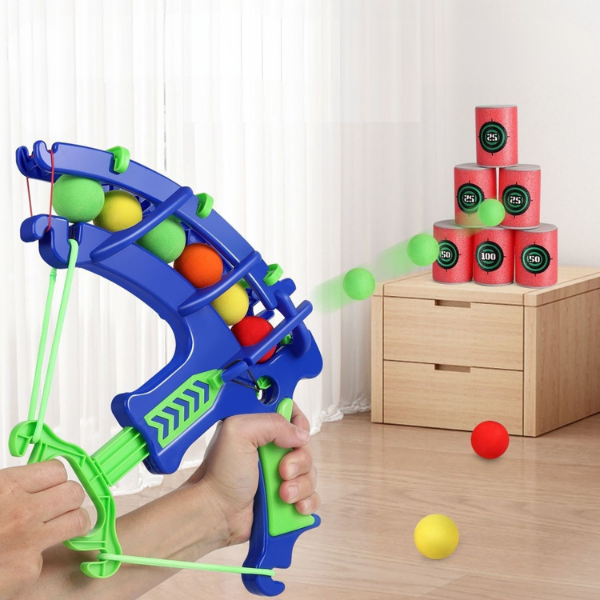 Sticky Dart Bow &amp; Target Set — Kids Archery Game with 12 Sticky Balls (Ages 3–8). Baby World Bangladeshonline shop bangladeshothoba.com