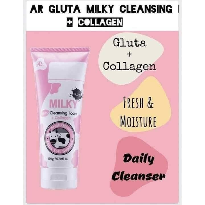 Picture of AR Gluta Milky Deep Cleansing foam Collagen-190g