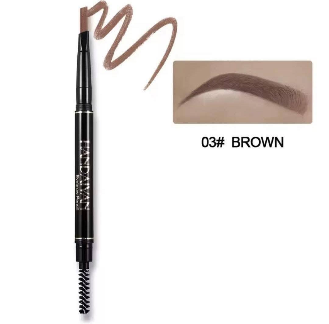 Picture of HANDAIYAN Eyebrow Pencil 2 in 1 Auto Waterproof - Picture of HANDAIYAN Eyebrow Pencil 2 in 1 Auto Waterproof -