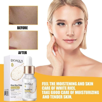 Picture of BIOAQUA Rice Raw Pulp Essence, Hyaluronic Acid Rice SerumImprove Hyperpigmentation, Boost Collagen, Vitality Shrink Pores Skin Care-15ml