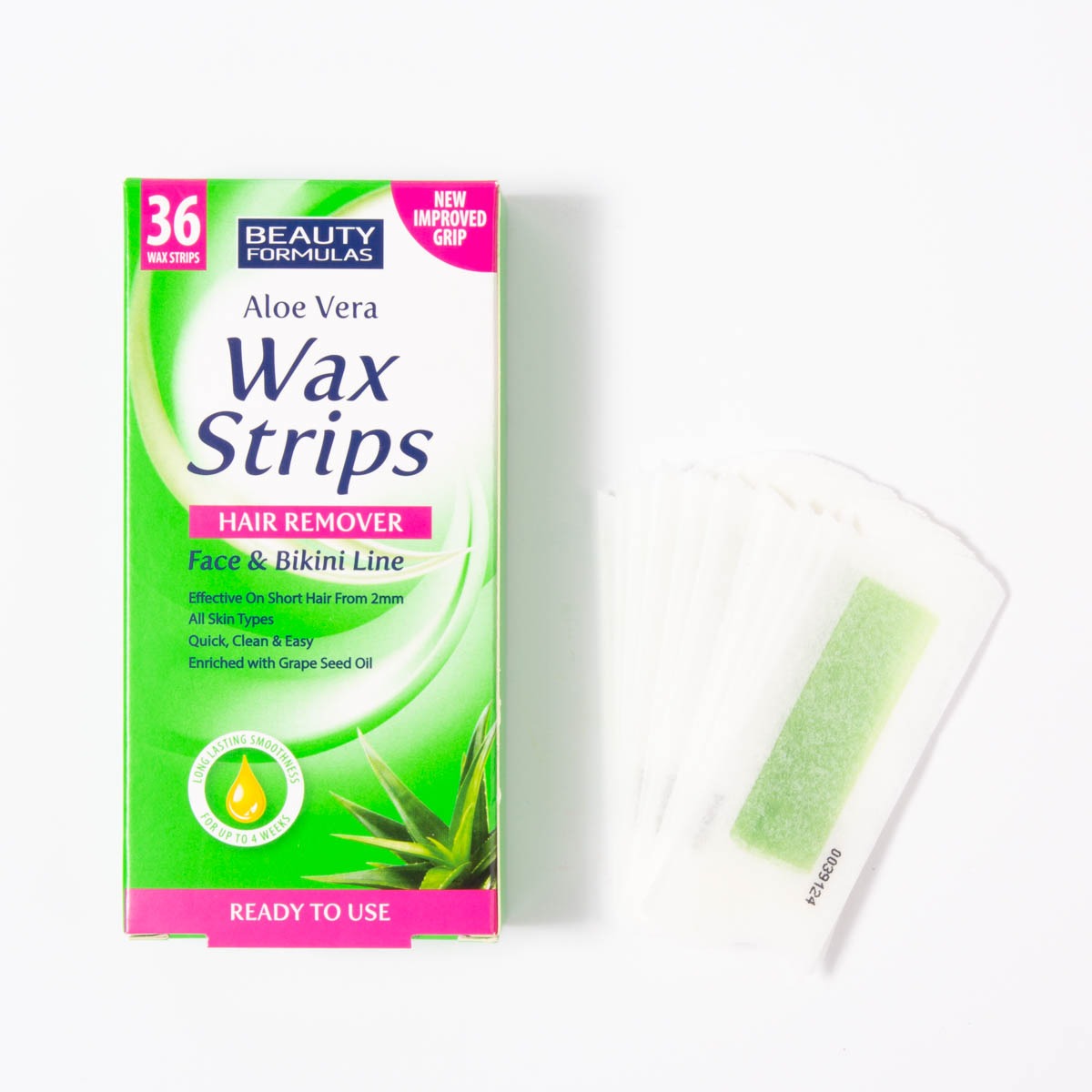 Picture of Beauty Formulas Hair Removal Wax Strips – Face & Bikini Line 36Pcs