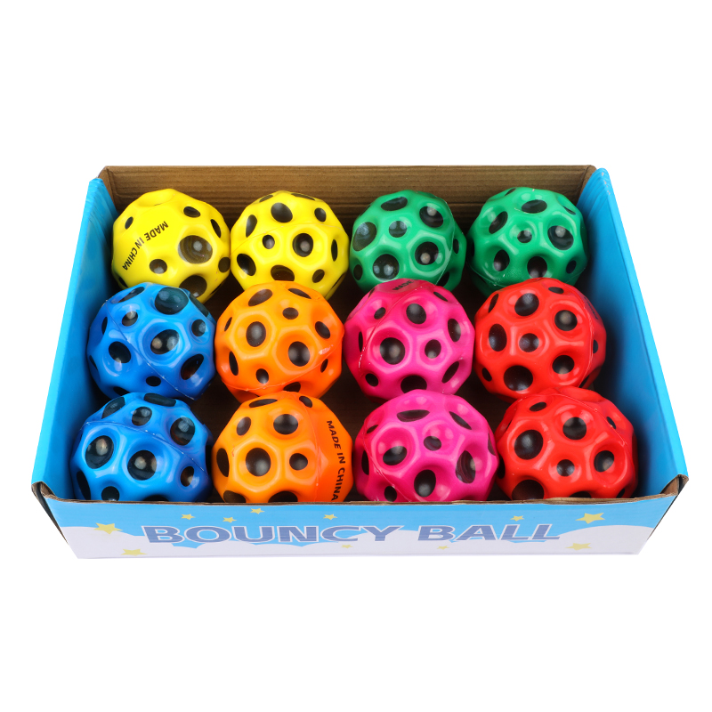 Picture of  Patterned Super-Bouncy Ball Set | Rainbow, Dot, & Fruit Design Playballs | Exciting & Durable Classic Toy