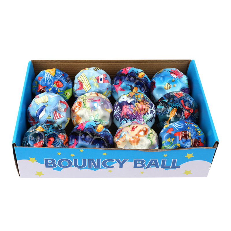 Picture of  Patterned Super-Bouncy Ball Set | Rainbow, Dot, & Fruit Design Playballs | Exciting & Durable Classic Toy