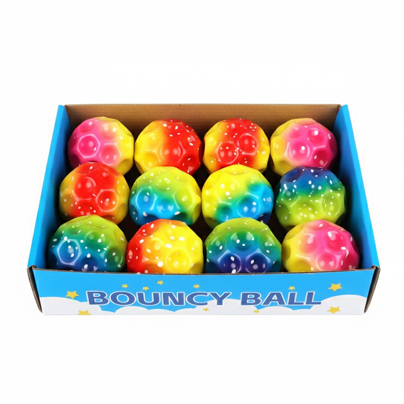 Picture of  Patterned Super-Bouncy Ball Set | Rainbow, Dot, & Fruit Design Playballs | Exciting & Durable Classic Toy