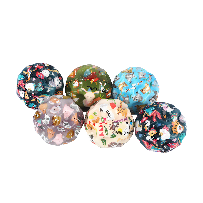 Picture of  Patterned Super-Bouncy Ball Set | Rainbow, Dot, & Fruit Design Playballs | Exciting & Durable Classic Toy