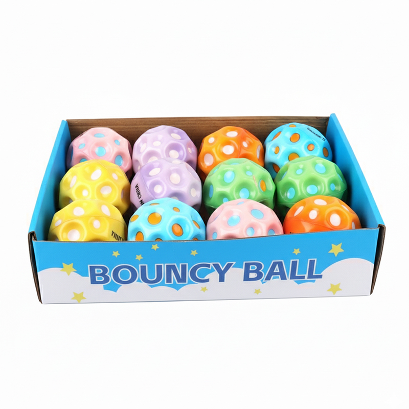 Picture of  Patterned Super-Bouncy Ball Set | Rainbow, Dot, & Fruit Design Playballs | Exciting & Durable Classic Toy