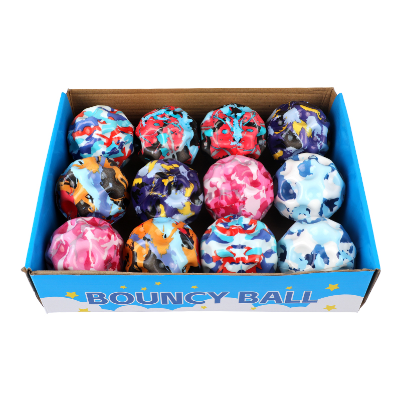 Picture of  Patterned Super-Bouncy Ball Set | Rainbow, Dot, & Fruit Design Playballs | Exciting & Durable Classic Toy