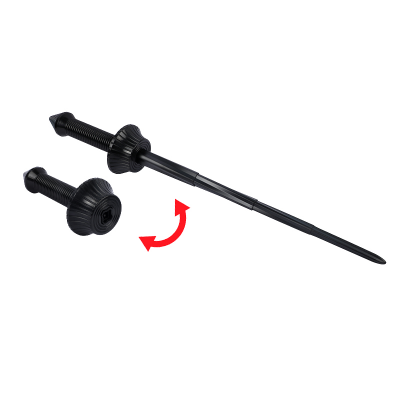 Picture of Retractable Toy Sword | Collapsible Plastic Fencing Sabre | Telescoping Ninja or Fencing Blade | Fun Extendable Sword for Costume Play