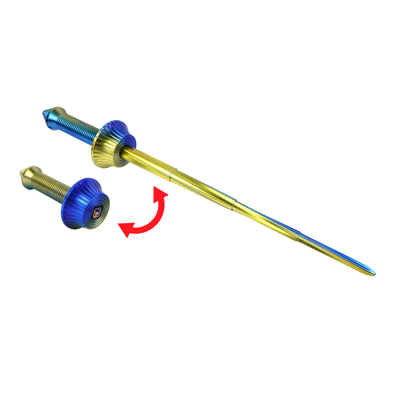 Picture of Retractable Toy Sword | Collapsible Plastic Fencing Sabre | Telescoping Ninja or Fencing Blade | Fun Extendable Sword for Costume Play