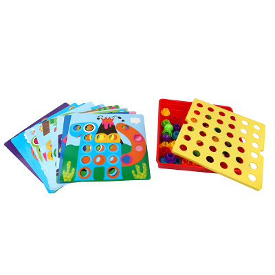 Picture of Giant Button Art Set | Creative Pegboard Picture Maker | Educational Fine Motor Skill Toy | Fun Color Matching & Puzzle Game