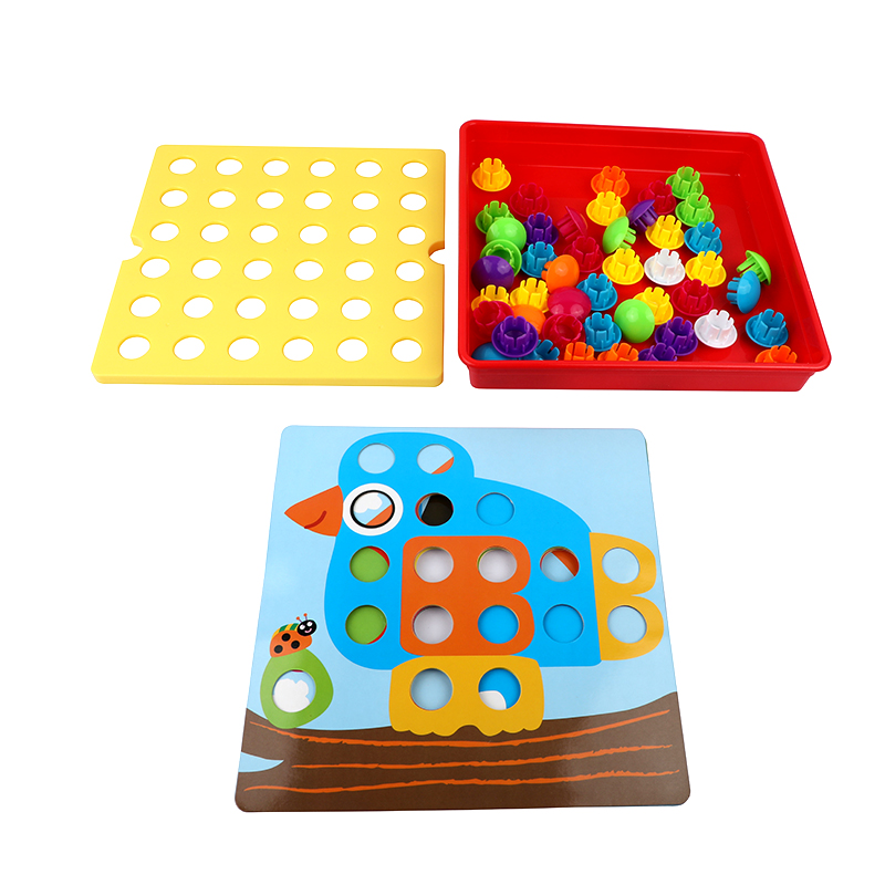 Picture of Giant Button Art Set | Creative Pegboard Picture Maker | Educational Fine Motor Skill Toy | Fun Color Matching & Puzzle Game