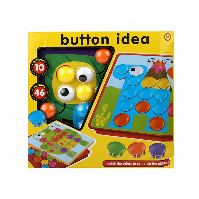 Picture of Giant Button Art Set | Creative Pegboard Picture Maker | Educational Fine Motor Skill Toy | Fun Color Matching & Puzzle Game