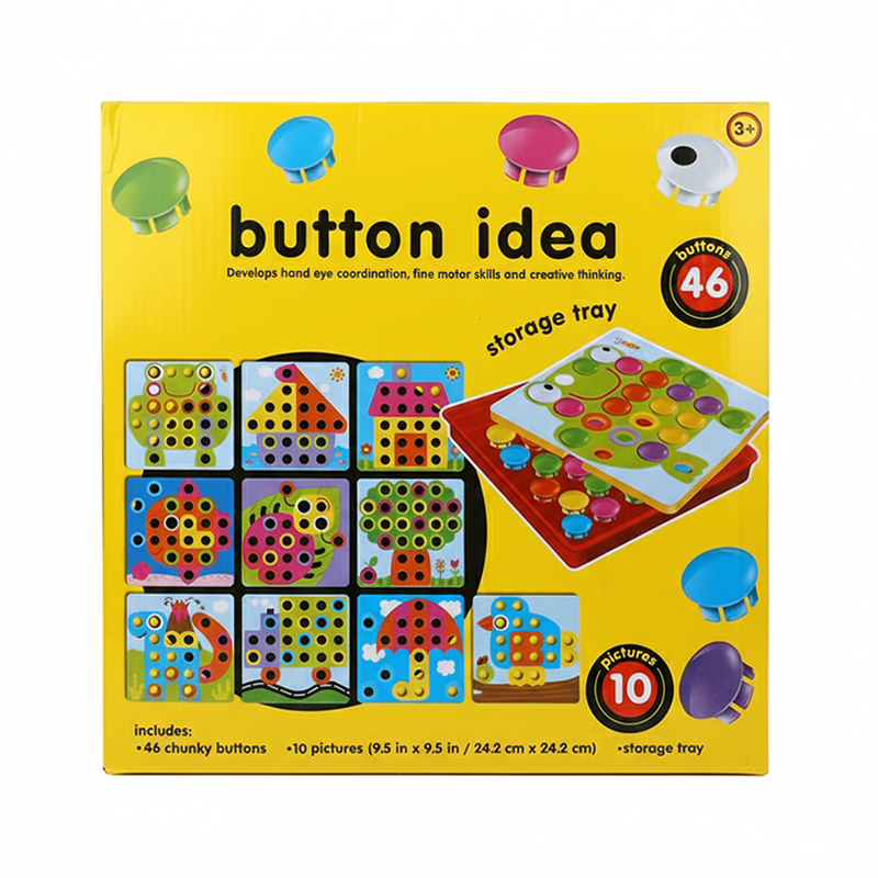 Picture of Giant Button Art Set | Creative Pegboard Picture Maker | Educational Fine Motor Skill Toy | Fun Color Matching & Puzzle Game