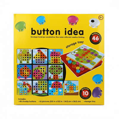 Picture of Giant Button Art Set | Creative Pegboard Picture Maker | Educational Fine Motor Skill Toy | Fun Color Matching & Puzzle Game