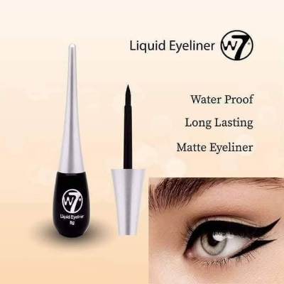 Picture of W7 Liquid Waterproof Eyeliner Pot for Women - 8g Picture of W7 Liquid Waterproof Eyeliner Pot for Women - 8g