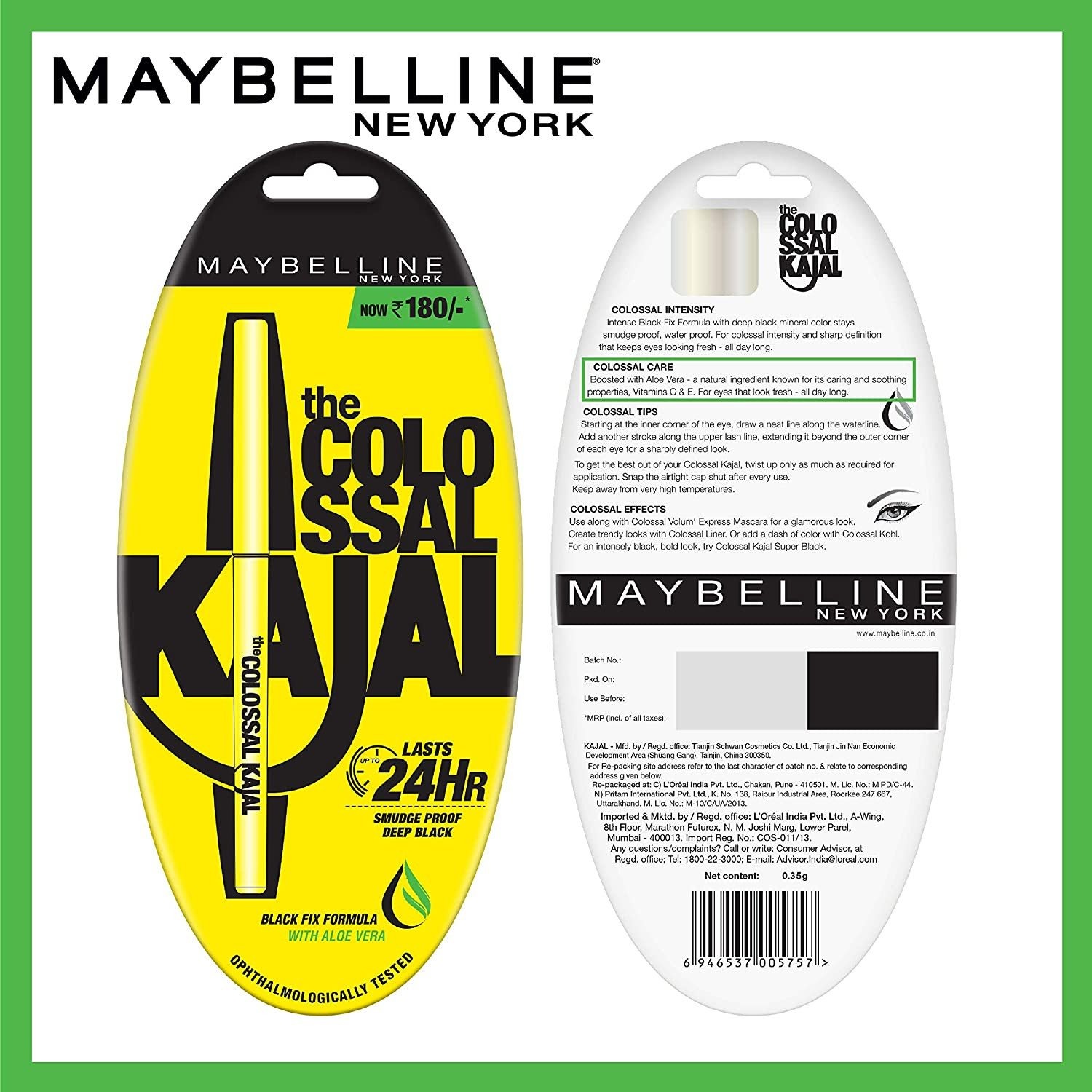 Picture of Maybelline New York Waterproof Colossal Kajal - Black Picture of Maybelline New York Waterproof Colossal Kajal - Black