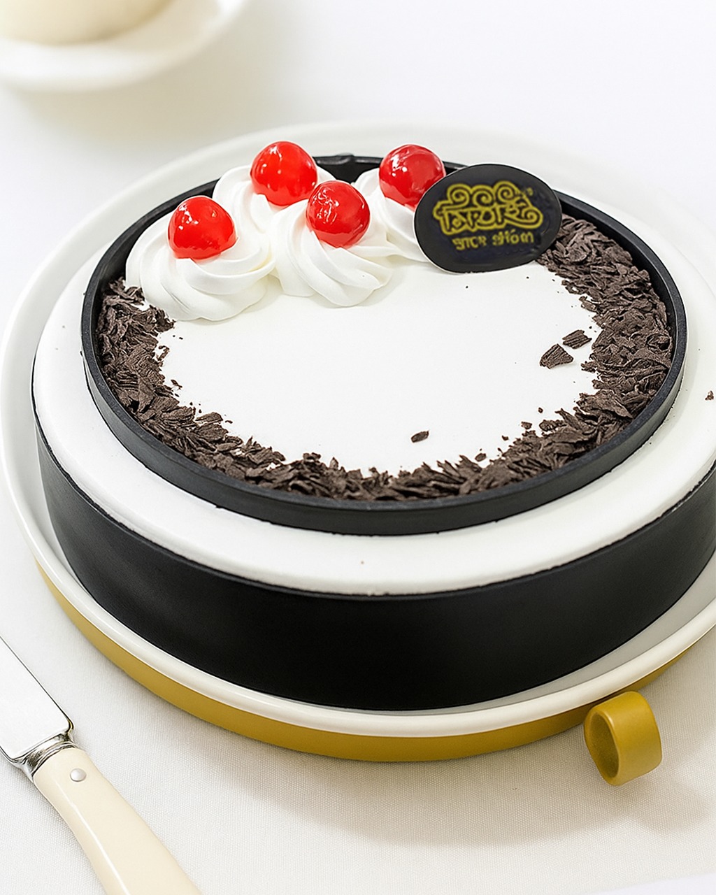Picture of Premium White & Black Forest Cake 500 gm Picture of Premium White & Black Forest Cake 500 gm
