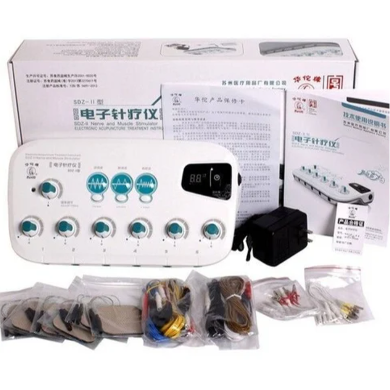 Picture of New Hwato SDZ-II Upgrade 100V-240V Electronic Acupuncture Stimulator Machine 6 Output Channel Body Massager Therapeutic