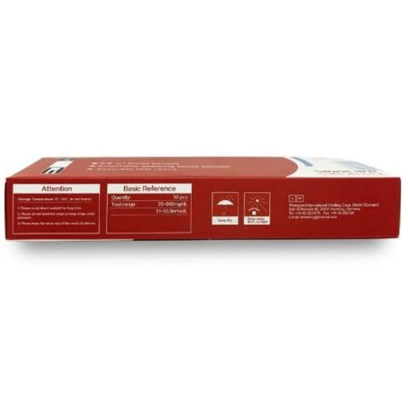 Picture of Blood Glucose Safe Accu 2 (Sinocare) Test Strips For Individual Pieces 50's