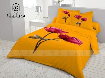 Picture of Digital Home tex Luxury Panel Fashionable Bed Sheet for Home Decoration from Clothika