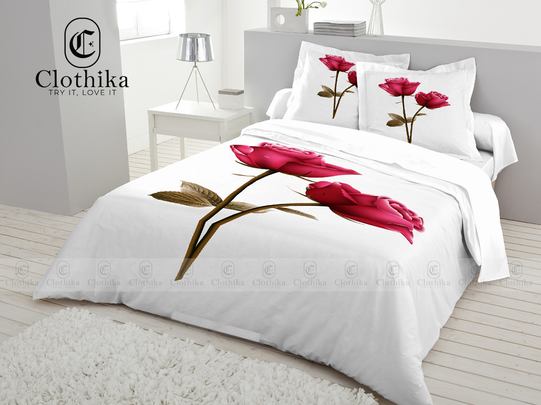 Picture of Digital Home tex Luxury Panel Fashionable Bed Sheet for Home Decoration from Clothika