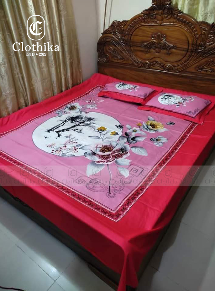 Picture of Ayat Home tex Luxury Panel Fashionable Bed Sheet for Home Decoration from Clothika